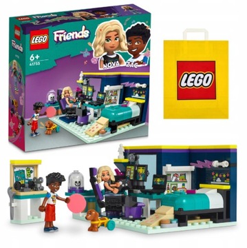 LEGO FRIENDS POKÓJ NOVY ZESTAW 41755 POKÓJ GIER HEARTLAKE + TORBA PREZENT
