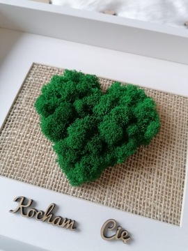 Мох Мох - картина, СЕРДЦЕ, 21х30, День матери