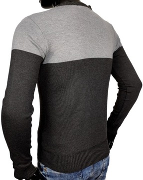МУЖСКОЙ СВИТЕР С ДОБАВКОЙ ШЕРСТИ O80, XXL