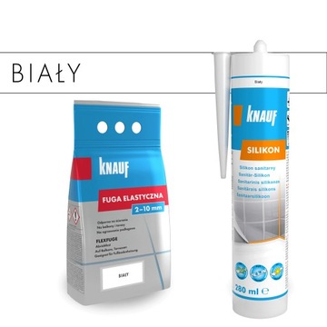 Fuga elastyczna 1,5 kg i silikon 280 ml KNAUF biała