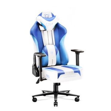 Fotel Diablo X-Player 2.0 materiałowy Normal Size: Frost White