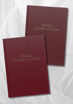 Praca Licencjacka Bordowa Oprawa i Wydruk kolorowy do 80 stron