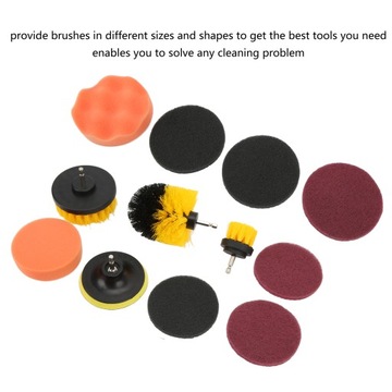 Набор кистей для дрели, 12 шт.