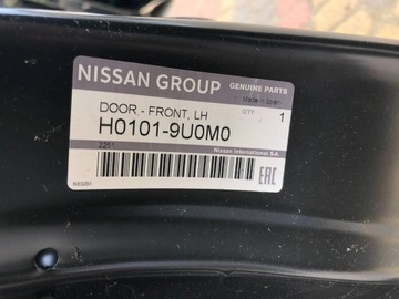 DVEŘE PŘEDNÍ LEVÝ NISSAN NOTE (E11)