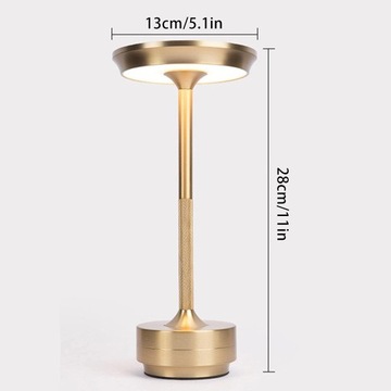 Портативная беспроводная сенсорная настольная лампа для патио/обеденного стола