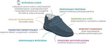 Dr Orto - Obuwie buty męskie półbuty trzewiki prpfilaktyczno zdrowotne