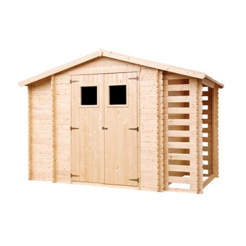 Schowek narzędziowy drewniany, Szopa ogrodowa -4m²
