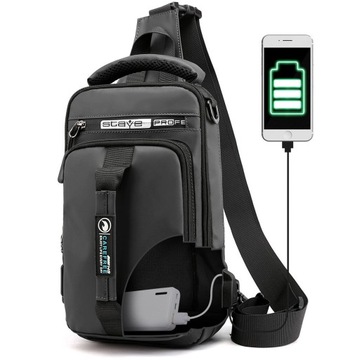 Мужской рюкзак Легкая сумка через плечо Поясная сумка с черным ремешком Легкая летняя сумка