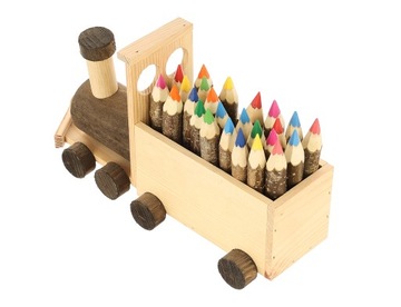 Деревянный настольный органайзер в подарок.