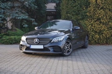 Mercedes Klasa C W205 Coupe Facelifting 1.5 200 184KM 2020 Mercedes-Benz Klasa C Salon PL 4Matic Tempomat Kamera LED Klima 2stre
