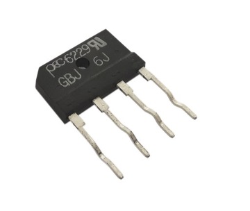 MOSTEK PŁASKI GBJ6J 6A 600V