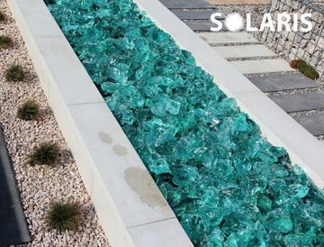 ДЕКОРАТИВНОЕ СТЕКЛО ДЛЯ ГАБИОНОВ КАМЕНЬ БИРЮЗА - БИРЮЗА - 1КГ