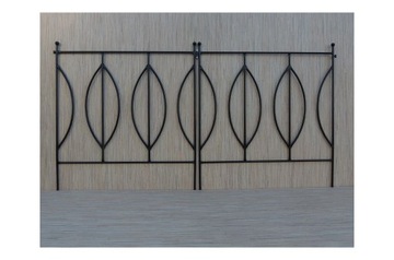 PŁOTEK OGRODOWY METALOWY PALISADA PRZESŁO dlugość - 75cm wysokość - 80 cm