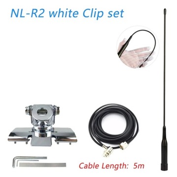Nl-r2 antena mobilna dwuzakresowy 144/430mhz elastyczny bicz PL259 dla QYT