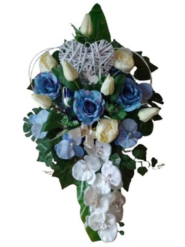 Украшение кладбища МОГИЛА композиция ВЕСНА ПАСХА тюльпан