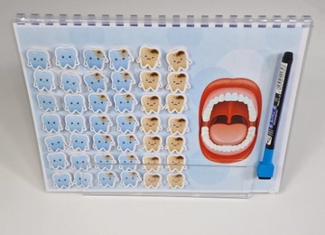 Календарь чистки зубов. Доска с набором подвесок