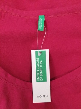 T-shirt koszulka bawełniana oversize BENETTON S