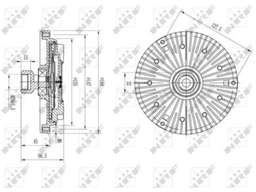 SPOJKA VENTILÁTOR BMW 3 E46 2.0 2.9 98-07