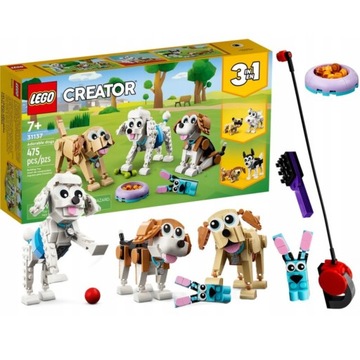 LEGO CREATOR UROCZE PIESKI 3W1 PSIAKI PSY KLOCKI ZESTAW 3W1 DLA DZIECI