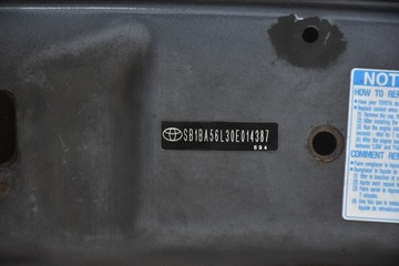 KAPOTA KRYT MOTORU TOYOTA AVENSIS II T25 1F6