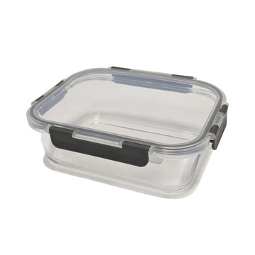 Szklany Pojemnik na Żywność z Pokrywką 15.7 x 11.7 x 5.5 cm 370ml 1szt