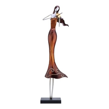 Figurka wróżki, malowana metalowa statuetka 2 B