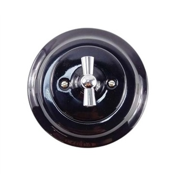 ANTICA GOLD ретро ЧЕРНЫЙ одинарный переключатель в стиле лофт