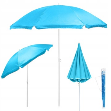 DUŻY PARASOL OGRODOWY PLAŻOWY ŁAMANY SKŁADANY 160
