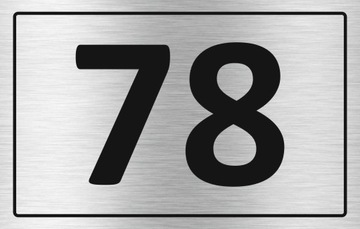 Tabliczka z numerem na płot ogrodzenie działkę