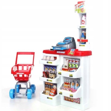 СУПЕРМАРКЕТ МАГАЗИН ДЕТСКИЙ ЛАВОК + КОРЗИНА МАТАДИ