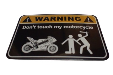 DON'T TOUCH MY BIKE NAKLEJKA STICKER 9,6 x 6,2 cm