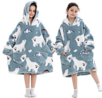 ДЕТСКОЕ ОДЕЯЛО СВИТШОТ ДЛЯ ДЕТЕЙ ПЛОТНАЯ ПИЖАМА В ПОДАРОК ​​ТЕПЛАЯ толстовка-одеяло 3в1