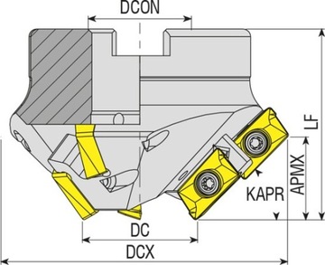 Складной зенкер AHM15 AP16 D35x93 A27 Z0306-H