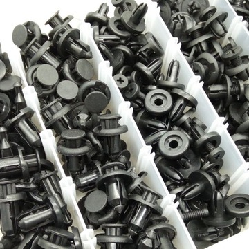 Набор распорных штифтов для обивочных зажимов, универсальные, 295 шт.