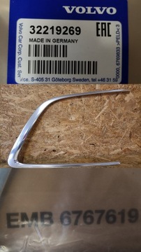 VOLVO XC90 19- ХРОМИРОВАННАЯ НАКЛАДКА ОКНА ПРАВАЯ ПРАВАЯ 32219269