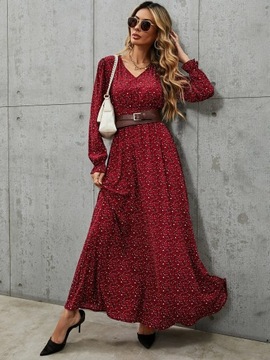 A10 Sukienka MAXI panterka SHEIN XS
