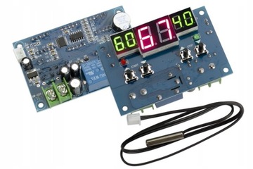TERMOSTAT GRZANIE CHŁODZENIE 0-99 STOPNI 12V 10A