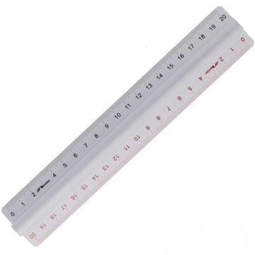 Алюминиевая линейка Leniar 30160 20 см 2 шт.