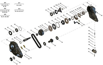 SADA OPRAVA REDUKTOR ATC45L BMW X5 E70 F15