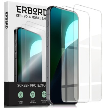 2X SZKŁO HARTOWANE 9H ERBORD DO IPHONE 16 PRO SZYBKA OCHRONNA NA EKRAN