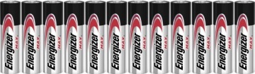 12x Bateria ENERGIZER Max LR6 AA R6 E91 1,5V