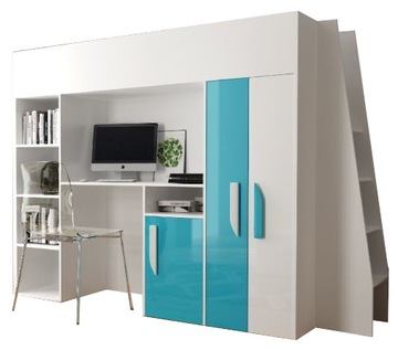 Двухъярусная кровать Party 16 в мезонине