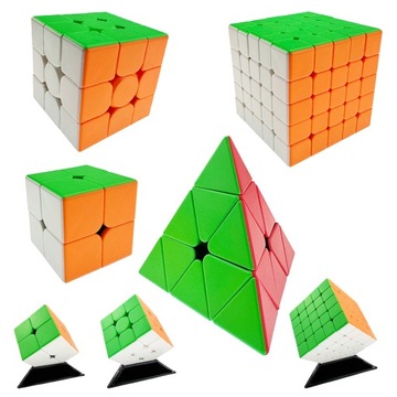 KOSTKA MoYu ZESTAW 2x2 3x3 5x5 Piramida SZYBKA