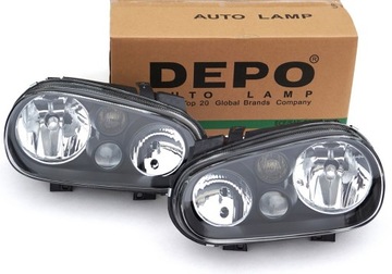 LAMPY REFLEKTORY Z HALOGENEM DEPO VW GOLF 4 IV MK4