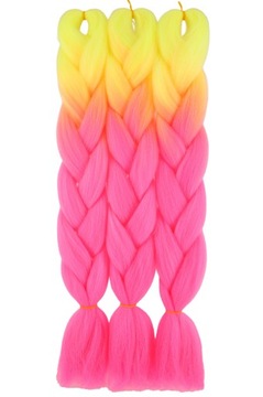 WŁOSY SYNTETYCZNE KOLOROWE WARKOCZYKI DREDY 2-54