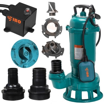 Насос IBO CTR 1100 для грязной воды септики с пловец, измельчитель