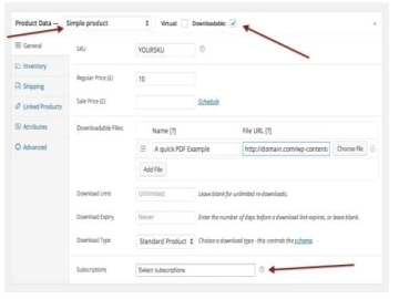 Плагин-аддон Woocommerce Subscription Downloads