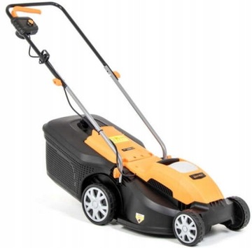 МОЩНАЯ ЭЛЕКТРИЧЕСКАЯ ГАЗОНОКОСИЛКА 1500ВТ 36см 40Л ТИХИЙ СВЕТ С КОРЗИНОЙ