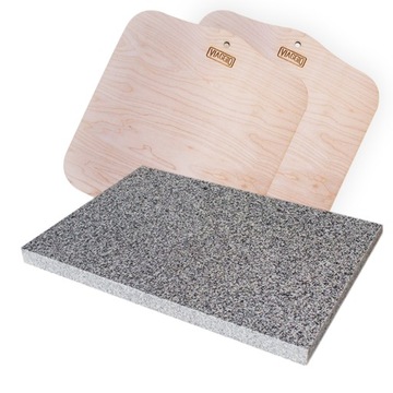 KAMIEŃ DO PIZZY GRANITOWY 30x40 VIAGGIO +2 ŁOPATKI