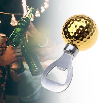 Otwieracz do butelek z piłeczkami golfowymi, otwieracz do butelek wina z piwem Narzędzia do wina z piwa, złoto